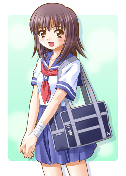 kashiwagi mai, darker than black, tagme, 00s, school uniform, serafuku