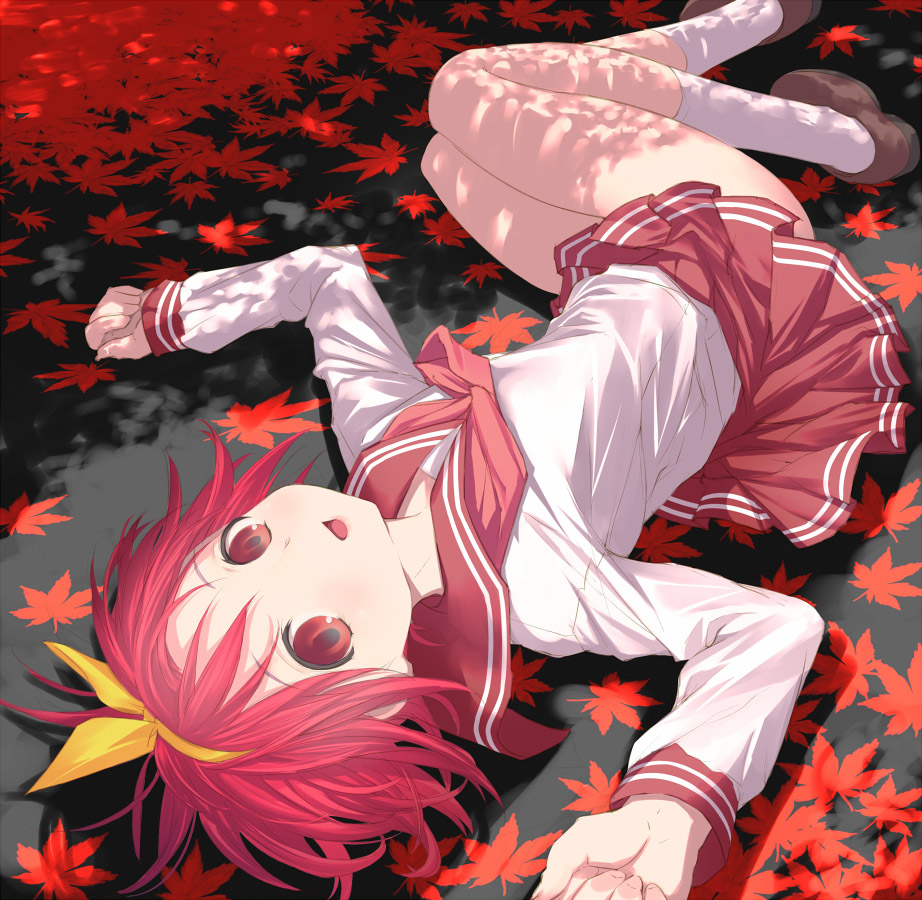 uni (plastic girl), kamigishi akari, to heart, to heart (series), tagme, 1girl, female focus, school uniform, serafuku, solo