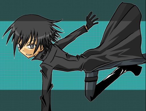 hei (darker than black), darker than black, 00s, 1boy, coat, male focus, solo, thigh strap, trench coat