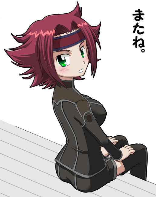 kouzuki kallen, code geass, tagme, 00s, thighhighs