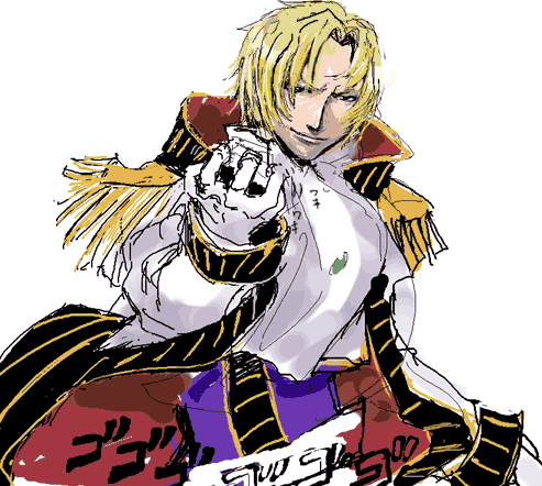 schneizel el britannia, code geass, lowres, tagme, 00s, 1boy, blonde hair, male focus, simple background, solo