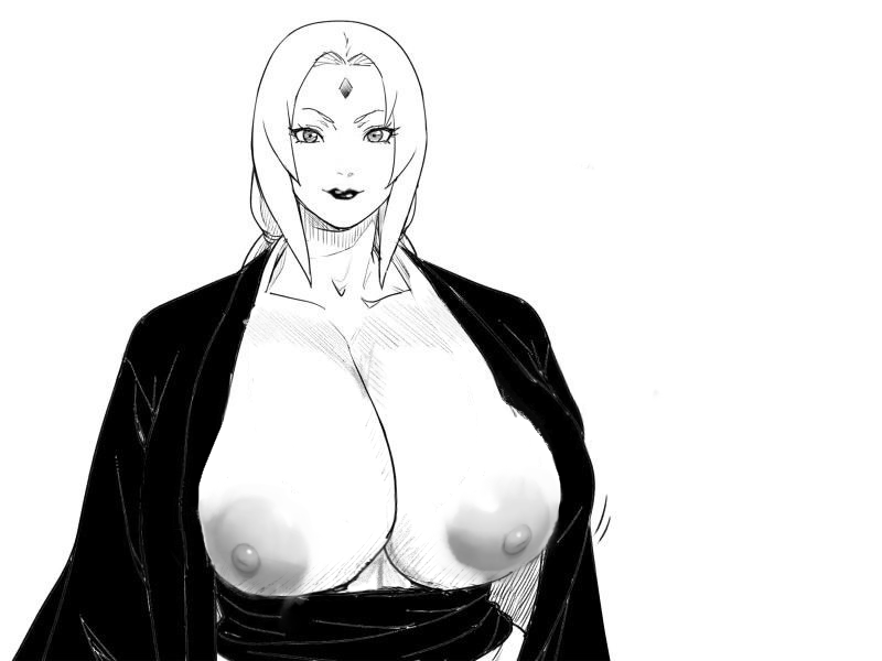 tsunade (naruto), naruto (series), naruto shippuuden, 1girl, breasts, cleavage, huge breasts