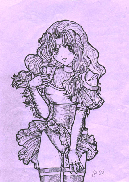 autumn sacura, florina, florina (fire emblem), fire emblem, fire emblem: rekka no ken, pegasus knight uniform (fire emblem), armor, blush, dress, gloves, lineart, monochrome, panties, pantyshot, skirt, thighhighs, underwear, undressing, zettai ryouiki
