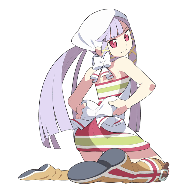 itsumo nokoru, tagme, 1girl, apron, female focus, solo, twintails