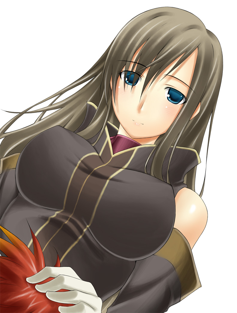 ribucci, luke fon fabre, tear grants, tales of (series), tales of the abyss, 00s, 1boy, 1girl, blue eyes, breasts, brown hair, large breasts