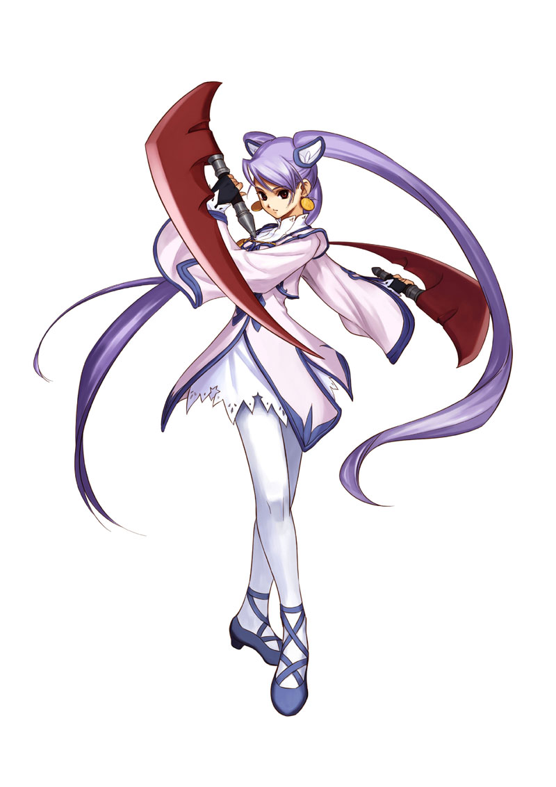 ohse kohime, audrey riesevelt, atelier (series), atelier iris, atelier iris 2, atelier iris eternal mana 2, gust, tecmo, blade, 1girl, dual wielding, female focus, holding, pantyhose, princess, queen, solo, sword, twintails, weapon