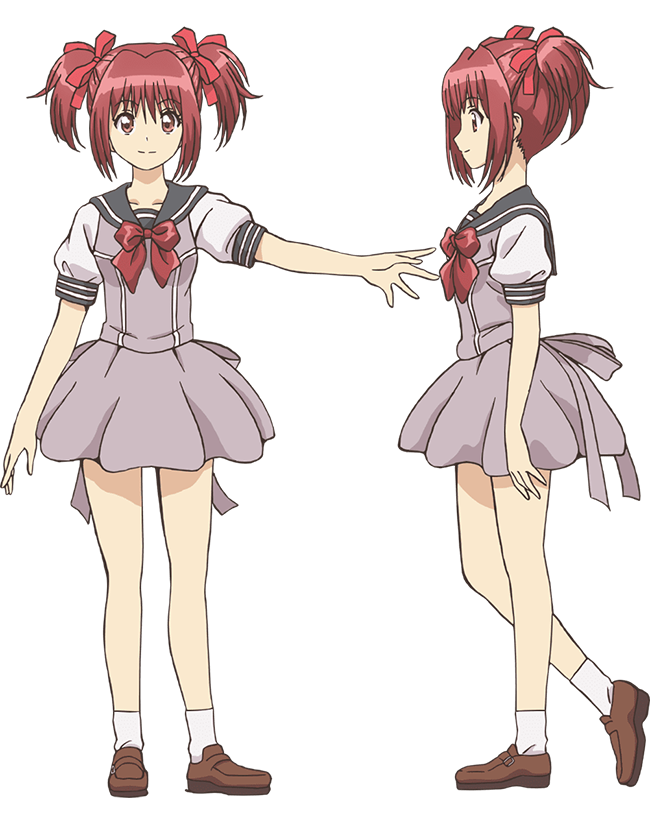 ishino satoshi, momomiya ichigo, tokyo mew mew, tokyo mew mew new, official art, 2girls, anime coloring, bow, breasts, brown shoes, closed mouth, detached sleeves, from side, full body, grey skirt, hair ribbon, loafers, looking at viewer, medium breasts, multiple girls, multiple views, open hand, outstretched arm, pleated skirt, profile, puffy detached sleeves, puffy sleeves, red bow, red eyes, red hair, red ribbon, ribbon, sailor collar, school uniform, serafuku, shoes, short hair, short sleeves, sidelocks, simple background, skirt, smile, socks, standing, thighhighs, transparent background, twintails, white socks