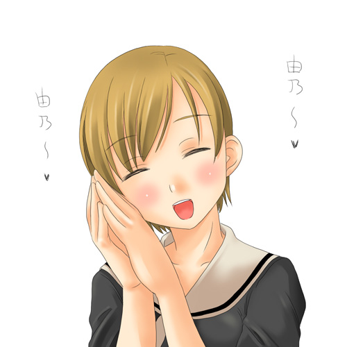 toshifumi, hasekura rei, maria-sama ga miteru, lowres, translation request, 00s, 1girl, female focus, maria sama, school uniform, serafuku, solo