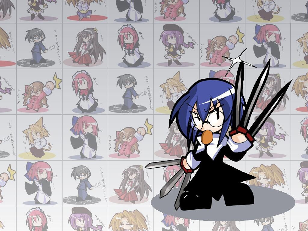 arcueid brunestud, arima miyako, hisui (tsukihime), kohaku (tsukihime), neco-arc, neko arc, sion eltnam (type-moon), sion eltnam atlasia, tohno akiha, tohno shiki, yumizuka satsuki, tsukihime, type-moon, 00s, 6+girls, animal ears, cat ears, cat tail, glasses, maid, multiple girls, school uniform, serafuku, siblings, sisters, sword, tail, thighhighs, twins, weapon