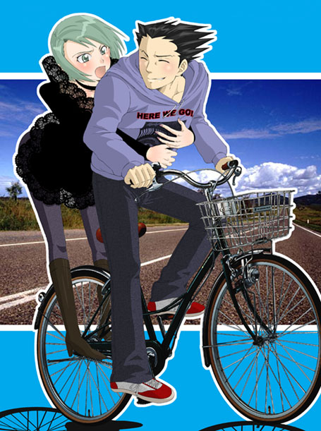 phoenix wright, ace attorney, capcom, tagme, bicycle