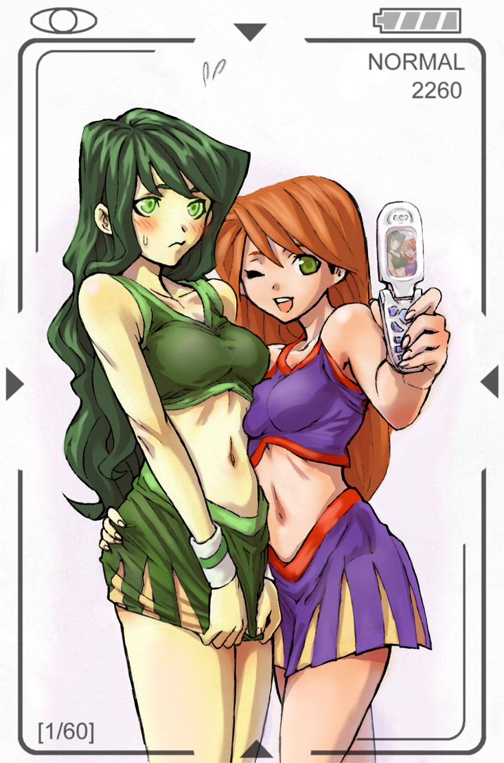 archvermin, kim possible, shego, cellphone, cheerleader, phone