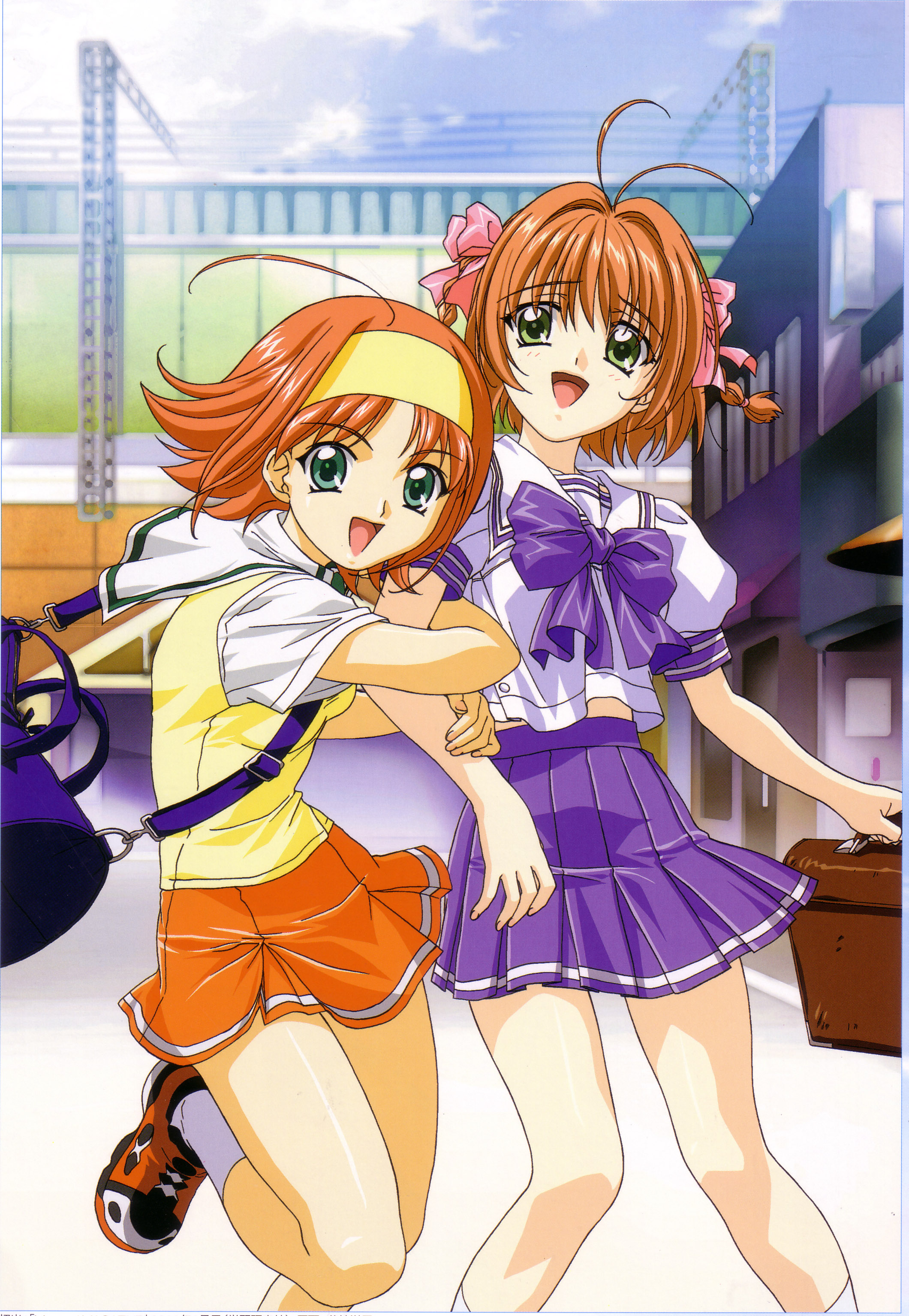 kimi ga nozomu eien, absurdres, artist request, character request, highres, tagme, 00s, 2girls, multiple girls