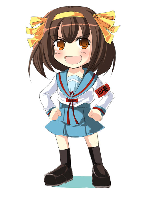 suzumiya haruhi, suzumiya haruhi no yuuutsu, tagme, 00s, school uniform, serafuku