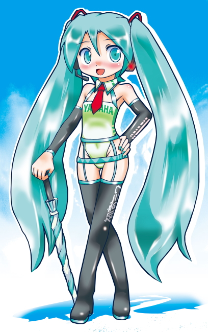 hatsune miku, vocaloid, tagme, thighhighs