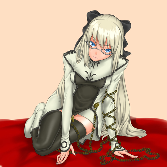 tagme, glasses, thighhighs