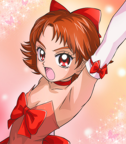 haruyama kazunori, natsuki rin, precure, yes! precure 5, tagme, 00s, armpits, flat chest, see-through clothes