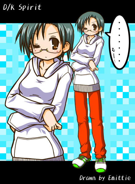 emitti, narumi yui, lucky star, tagme, 00s, glasses