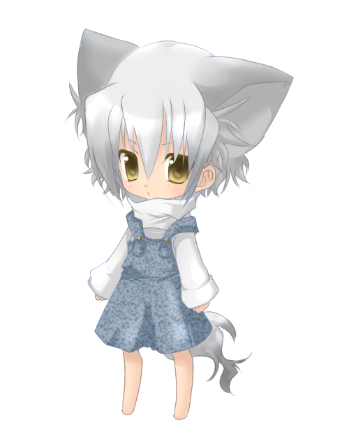 kosumotss, tagme, 1girl, animal ears, cat ears, female focus, full body, looking at viewer, simple background, solo, standing, white background, yellow eyes