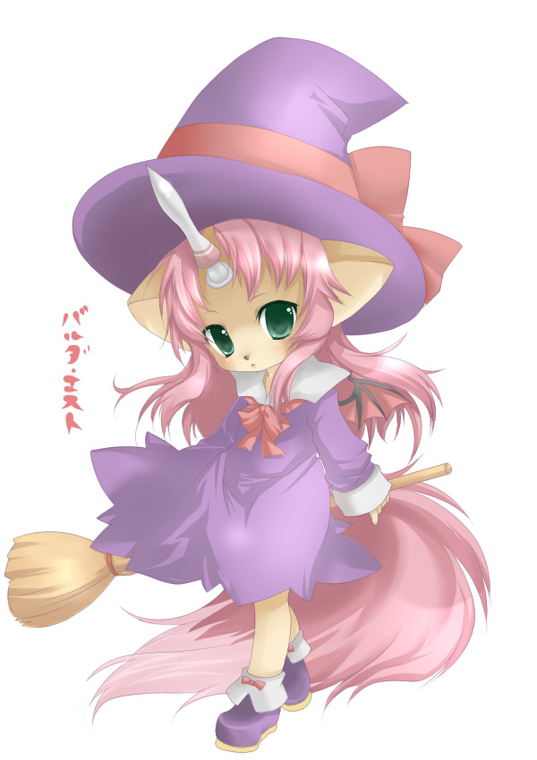 kosumotss, tagme, 1girl, animal ears, female focus, full body, hat, pink hair, shoes, simple background, socks, solo, standing, white background, witch hat