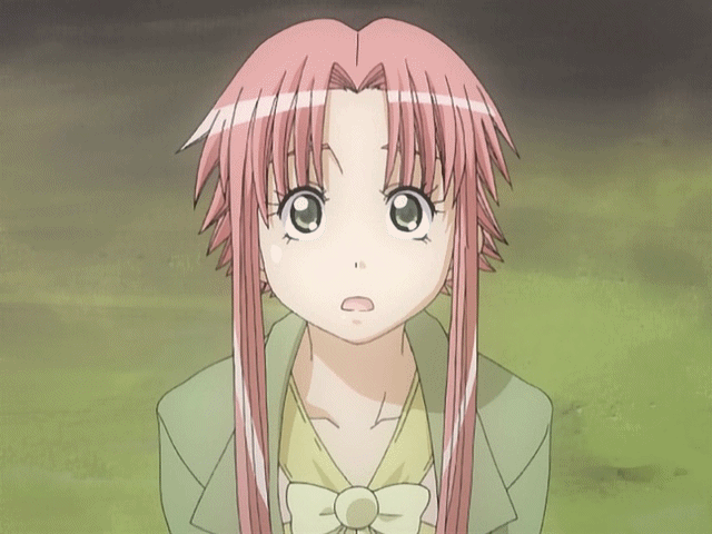 mizunashi akari, aria (manga), animated, animated gif, anime screenshot, 00s, pink hair, short hair with long locks, solo, surprised