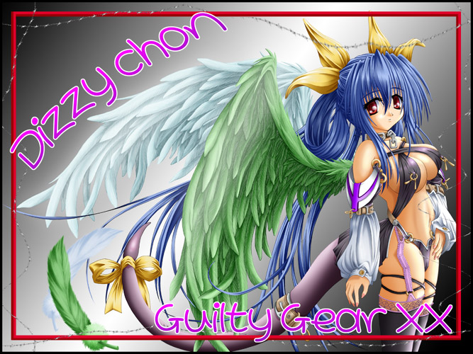 dizzy (guilty gear), arc system works, guilty gear, tagme, blue hair, ribbon, wings