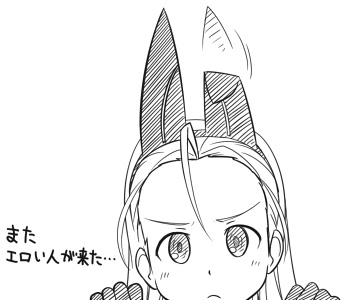 youkan, elise von dietrich, sky girls, lowres, 00s, 1girl, afterimage, ahoge, blush, closed mouth, female focus, forehead, frown, greyscale, hair between eyes, hairband, head tilt, looking at viewer, monochrome, motion lines, motionslit, peeking, sketch, solo