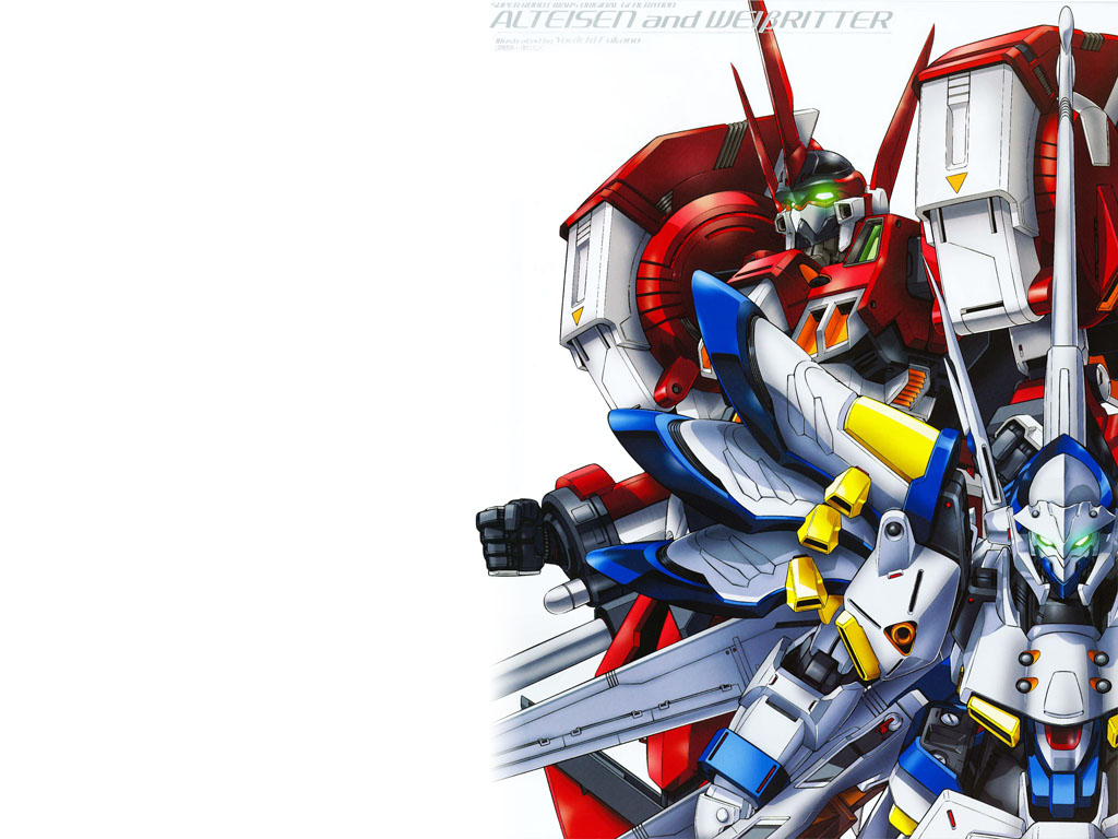 alteisen, weissritter, banpresto, super robot wars, alt eisen, armor, helmet, machinery, mecha, no humans, robot, weapon, weiss ritter
