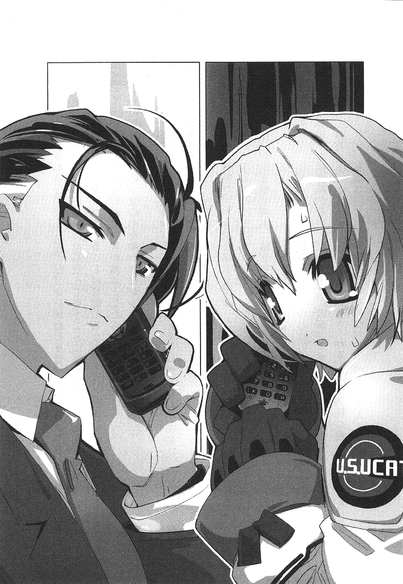 satoyasu, heo thunderson, hio sandason, hio sanderson, sayama mikoto, owari no chronicle, highres, 1boy, 1girl, blush, cellphone, greyscale, monochrome, phone