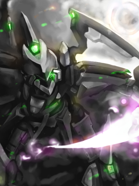 dis, mironga, banpresto, super robot wars, armor, helmet, machinery, mecha, no humans, robot, weapon