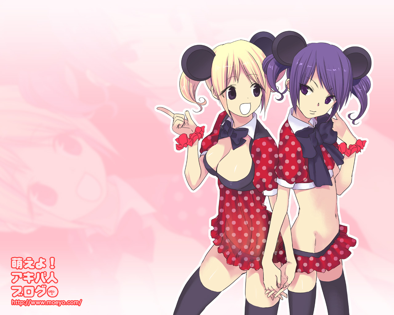 kuroda bb, fii-tan, ripe-tan, fii-tan the figure, animal ears, midriff, mouse ears, new year, thighhighs