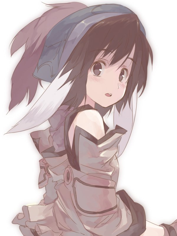 betelgeuse, original, bad id, bad pixiv id, animal ears, brown eyes, brown hair, fantasy, hat, solo