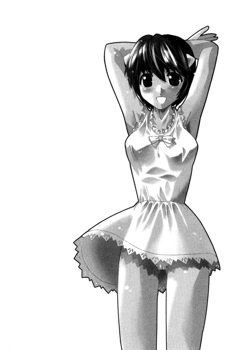 okamoto lynn, nana (elfen lied), elfen lied, highres, 00s, 1girl, cameltoe, clothes lift, dress, female focus, greyscale, horns, monochrome, panties, pantyshot, ribbon, short hair, simple background, skirt, skirt lift, solo, underwear
