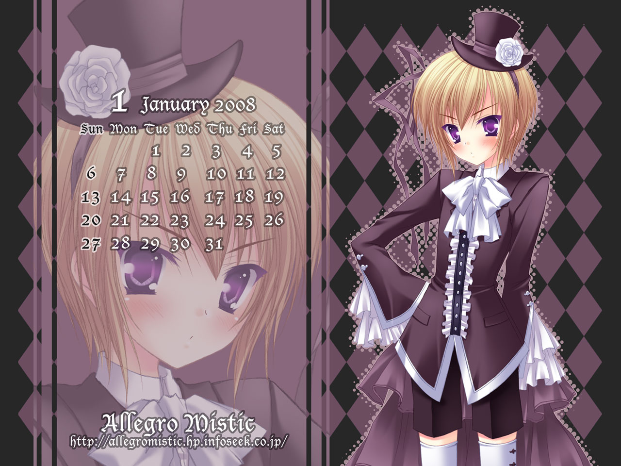 gomosawa, takano yuki (allegro mistic), original, tagme, calendar, hat, shorts, solo