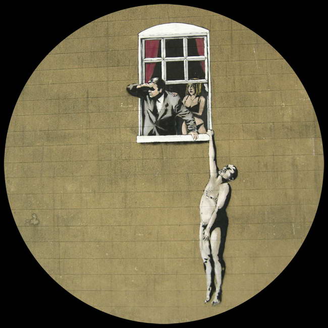 tagme, 1girl, 2boys, black hair, blonde hair, multiple boys, nude, window