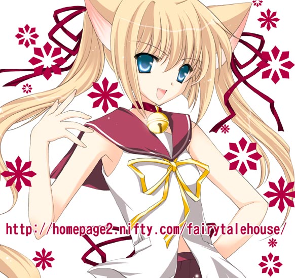 amou mari, original, animal ears, bell, blue eyes, cat ears, collar, neck bell, solo