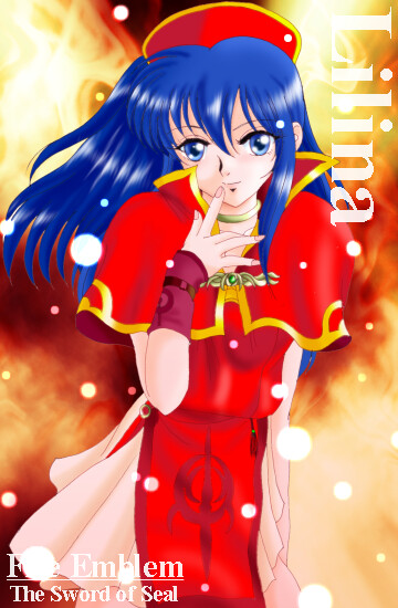 hissaa (starlight express), lilina (fire emblem), fire emblem, fire emblem: the binding blade, nintendo, blue eyes, blue hair, long hair, skirt