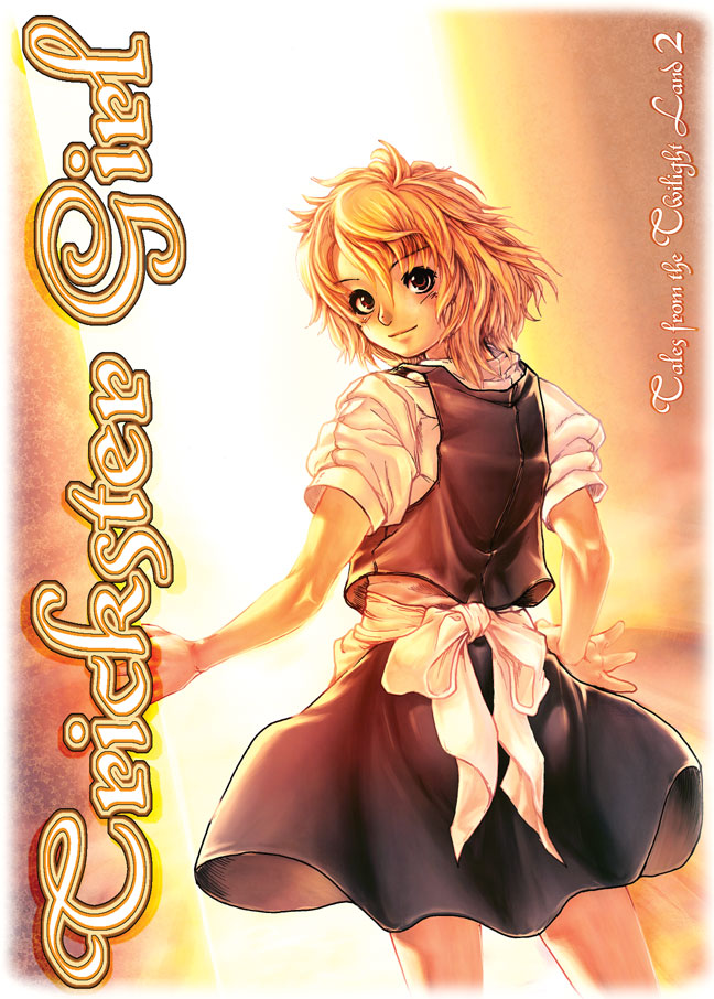 nozakuma, kirisame marisa, touhou, 1girl, apron, black dress, blonde hair, blush, bow, brown eyes, cowboy shot, dress, female focus, from behind, looking at viewer, looking back, puffy short sleeves, puffy sleeves, short hair, short sleeves, solo, standing, waist apron, white bow