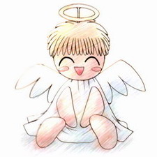 kanon, lowres, angel, dress, fake halo, halo, smile, wings