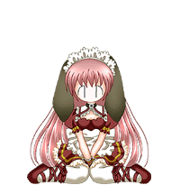 animated, animated gif, lowres, tagme, animal ears, maid, rabbit, solo, transparent background
