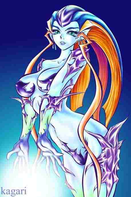 shiva (final fantasy), final fantasy, final fantasy viii, 1990s (style), breasts, large breasts