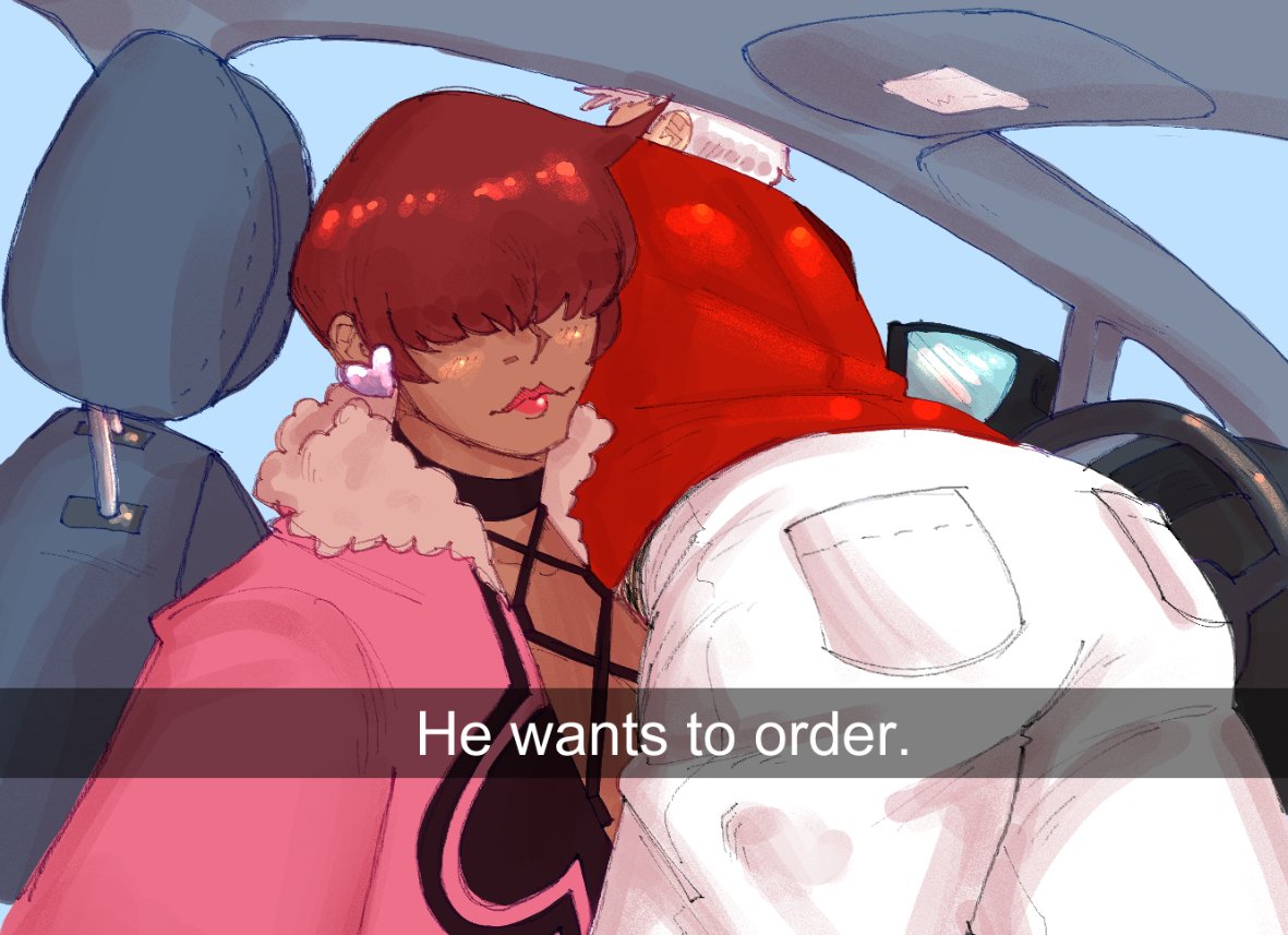 1shermieaday, nanakase yashiro, shermie (kof), the king of fighters, breasts, car, earrings, female focus, jacket, jewelry, large breasts, long hair, motor vehicle, red hair