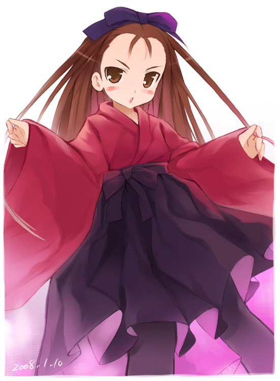noripachi, minase iori, idolmaster, idolmaster (classic), idolmaster 1, tagme, 00s, hakama, hakama skirt, japanese clothes, skirt, solo