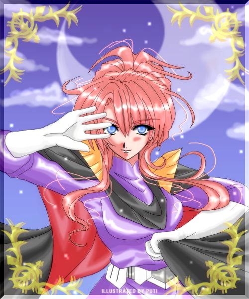 kycilia zabi, gundam, mobile suit gundam, 1girl, blue eyes, border, cape, female focus, gloves, military, military uniform, red hair, sky, solo