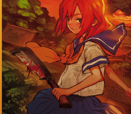 tomohi, ryuuguu rena, higurashi no naku koro ni, onikakushi-hen, lowres, 00s, 1girl, billhook, blood, female focus, hashitsuki nata, hatchet, nata (tool), school uniform, serafuku, solo