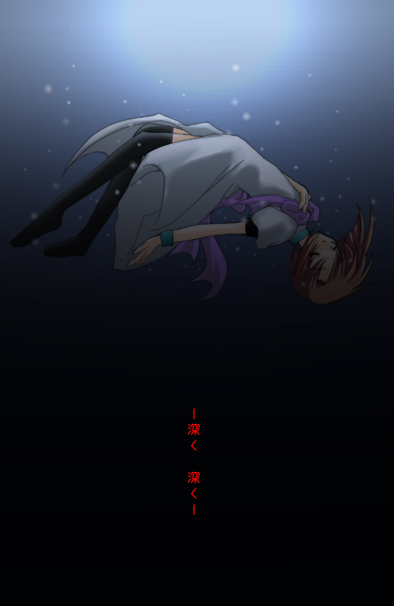 ryuuguu rena, higurashi no naku koro ni, 00s, dress, solo, thighhighs, water, zettai ryouiki