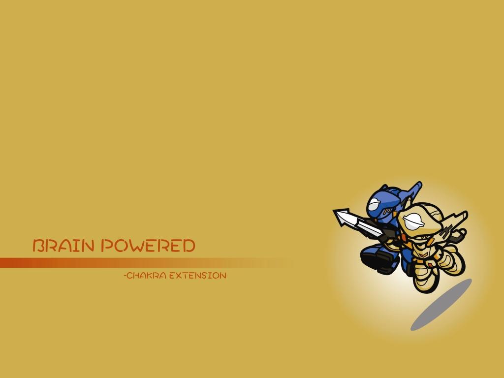 hime brain, yuu brain, brain powered, tagme, chibi, mecha, no humans, robot