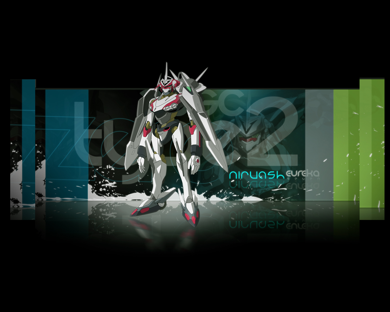 nirvash, eureka seven, eureka seven (series), 00s, mecha, mecha focus, no humans, robot, solo