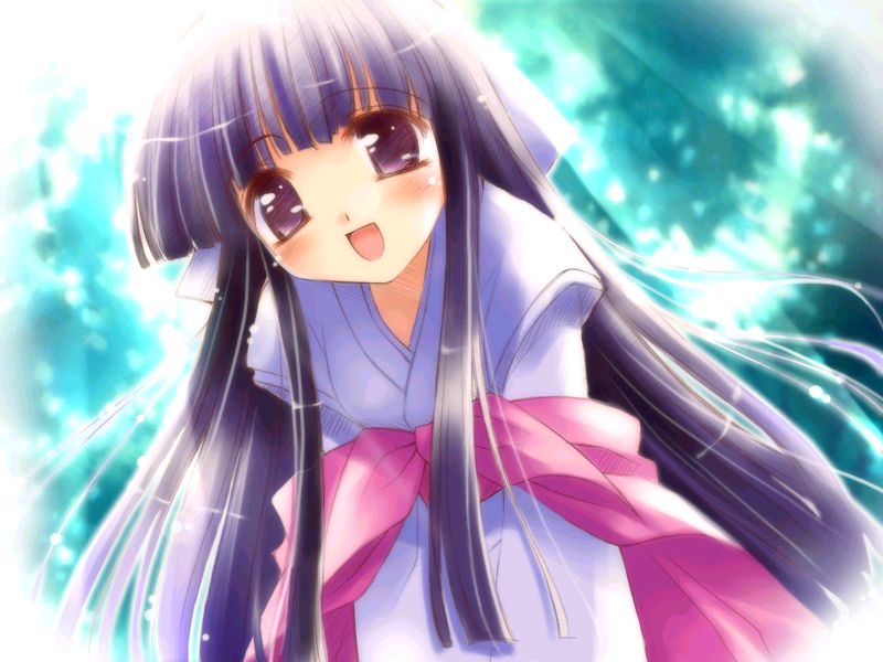 kocha, ko~cha, arisaka matsuri, yuibashi, 1girl, black hair, female focus, japanese clothes, kimono, long hair, solo