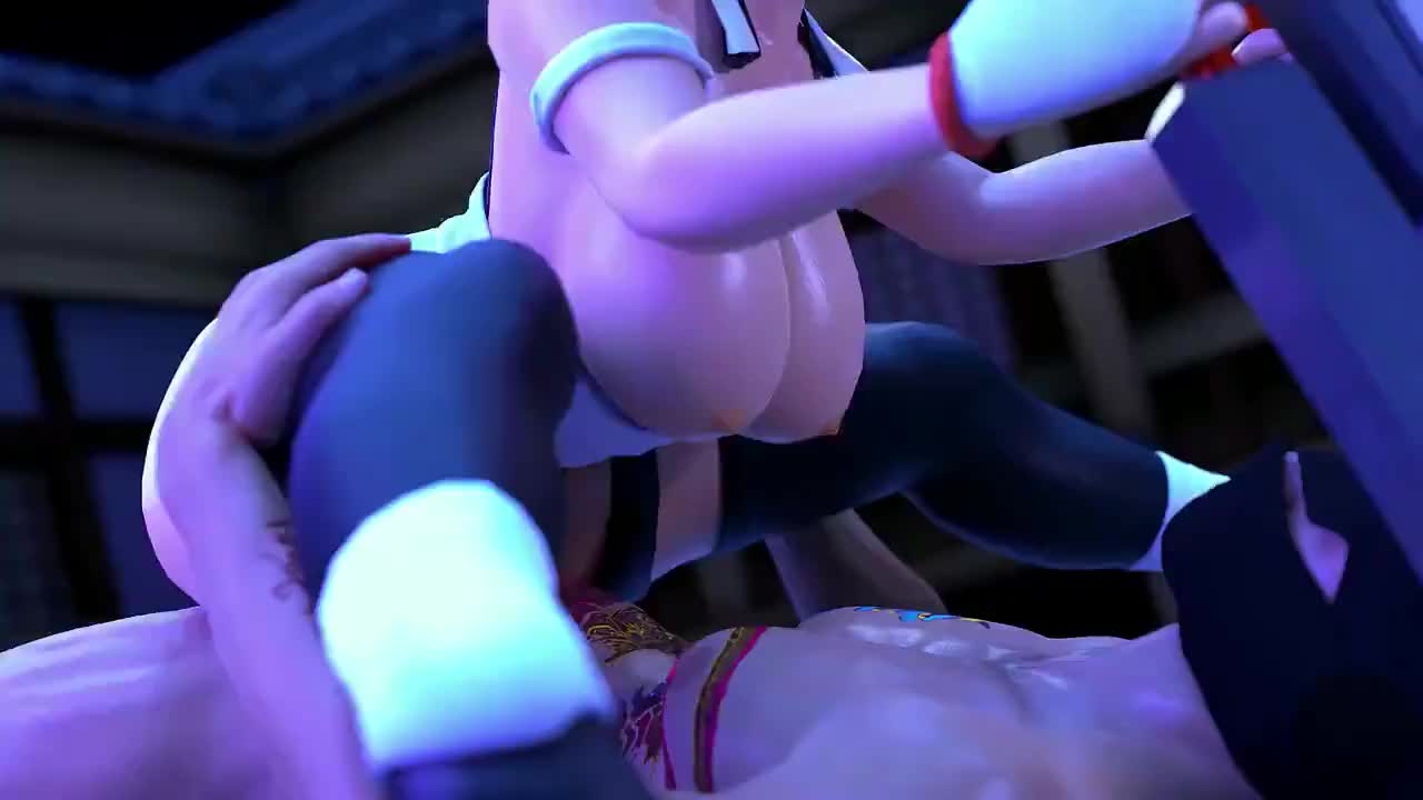 maiden masher, iroha (samurai spirits), samurai spirits, snk, animated, sound, tagme, video, 1boy, 1girl, 3d, anal, ass, black hair, black leotard, breasts, butterfly swords, clothing aside, cowboy shot, hetero, huge ass, large breasts, leotard, leotard aside, maid headdress, moaning, nipples, penis, pussy, short hair, tongue, tongue out, vaginal, wide hips