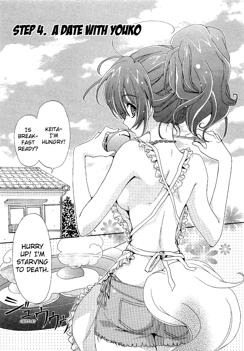 highres, apron, ass, breasts, cutoffs, denim, jeans, monochrome, pants, shorts, sideboob